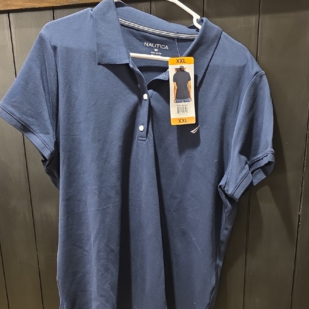 Nautica Women's Navy Polo Shirt